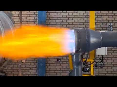 نمایش قدرت مشعل صنعتی فرآیند نصب و تنظیم مشعل روی کوره ذوب