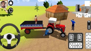 Indian Tractor Trolley Cargo Games - Village Tractor game 2023 - Android Gameplay screenshot 4