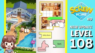 Screw Home Level 108 Solution Walkthrough (New Version)