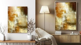 CREATING CALM: Neutral Minimalist Abstract Textured Art (598)