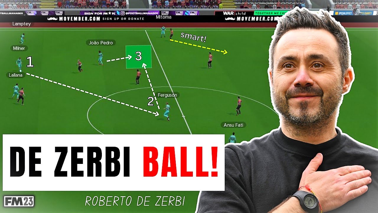 Roberto De Zerbi NEW 4 2 4 EXCITING Build Up Play FM23 TACTICS roberto-de-zerbi-new-4-2-4-exciting-build-up-play-fm23-tactics