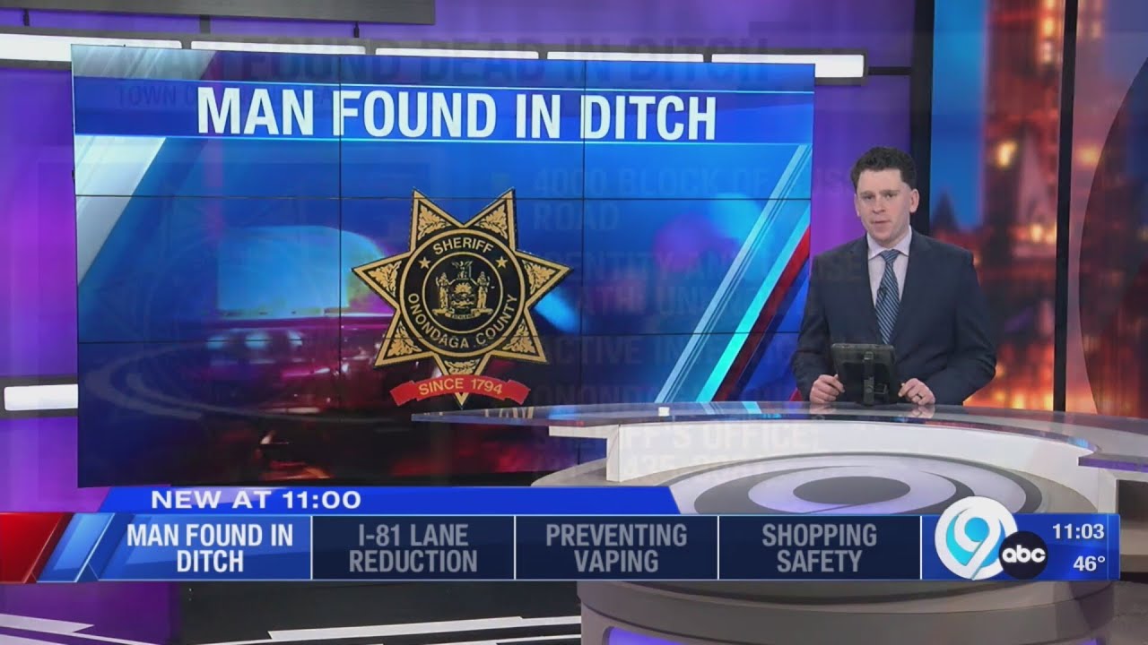 Man found dead in ditch in Onondaga - YouTube