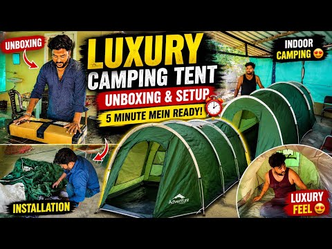 Amazon Luxury Tent Ka Full Setup Video 😍 Ye Tent Hotel Se Kam Nahi 