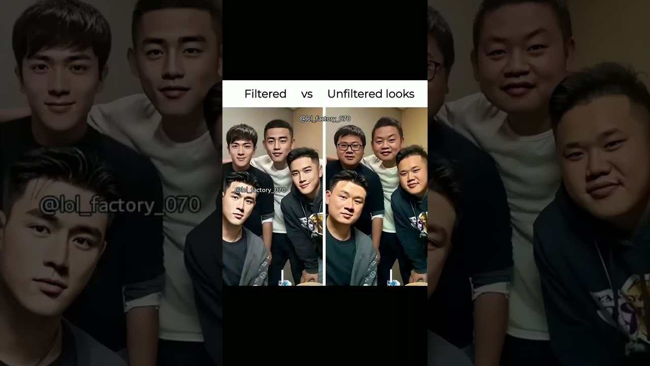 Filter Vs unfiltered look   