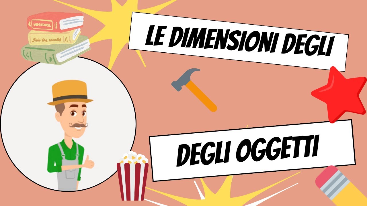 Dimensioni degli oggettiPiccolo, medio, grandeImpariamo con Tommy il