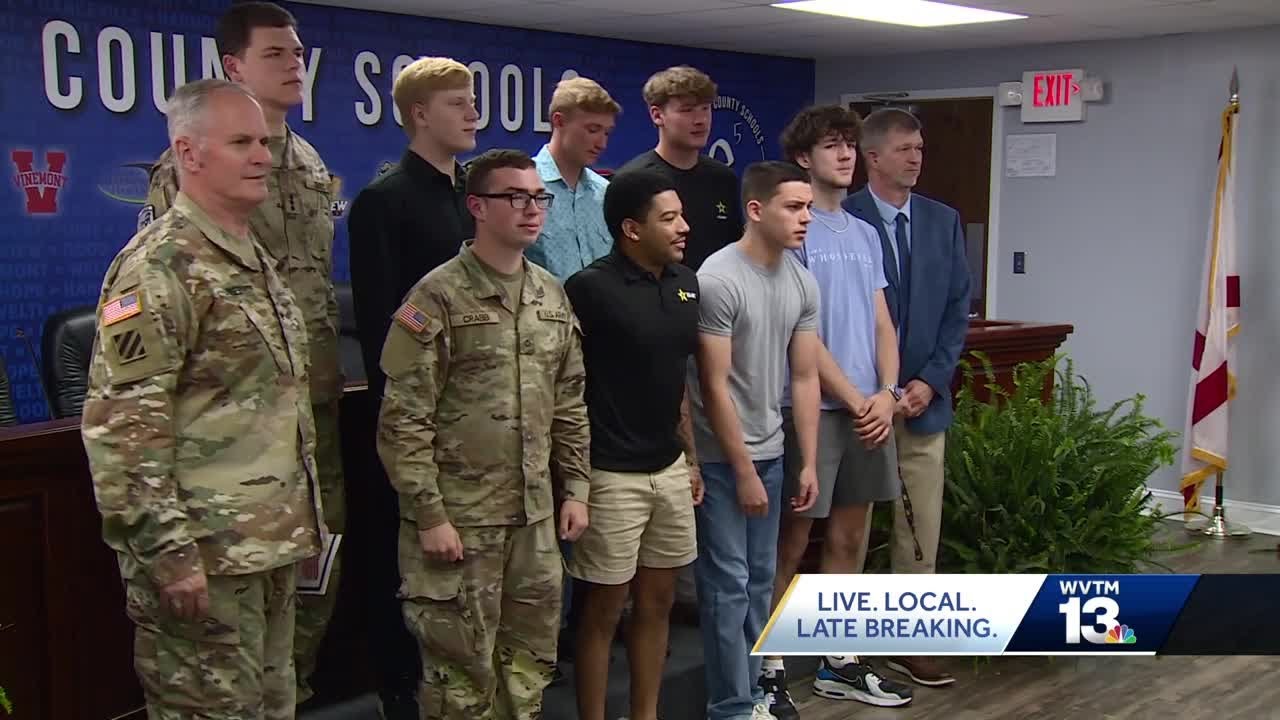 Cullman County Schools hosts signing day for military recruits