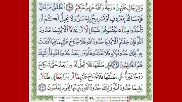 قراءة بالتهجى مع أحكام التجويد والمعنى الإجمالى للآيتين رقم 229و230من سورة البقرة