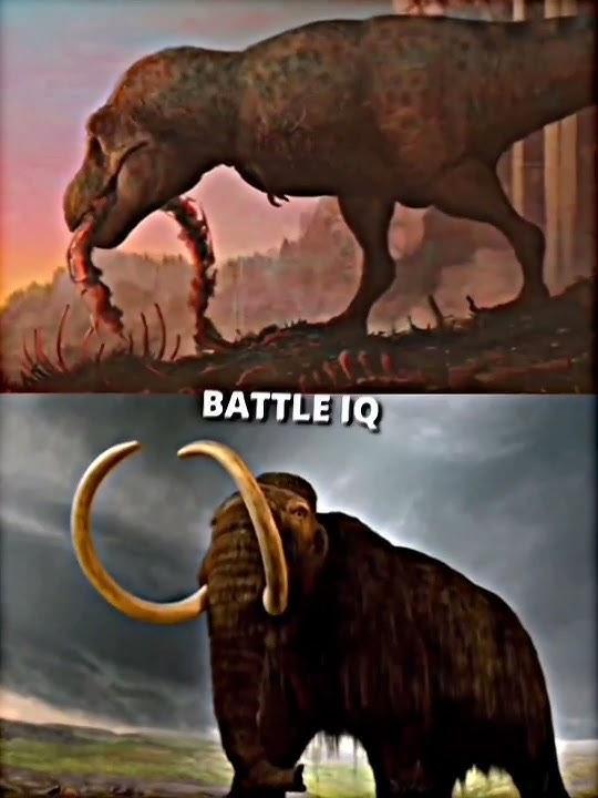 T-Rex Vs Woolly Mammoth | Suggestions #shorts #edit #trex