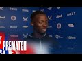 Prematch  mohamed diomande  rangers v dundee 14 may 2024