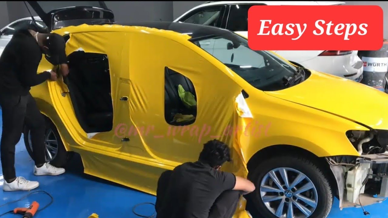VWPolo Chassis Vinyl Wrap | Yellow | Polo Modified | Mr Wrap Artist | Car Wrapping  