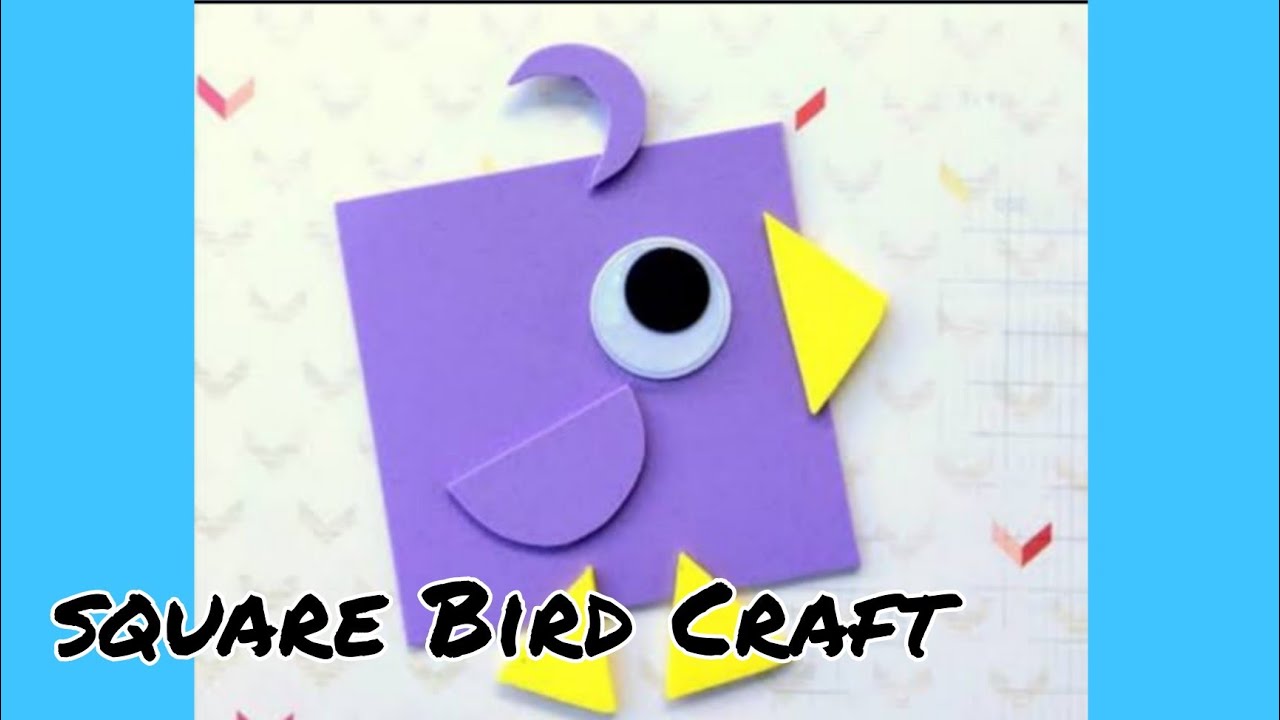 Square Bird ||  Craft Activity For Kids