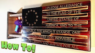 How To Make Wooden Flag Concealment Furniture