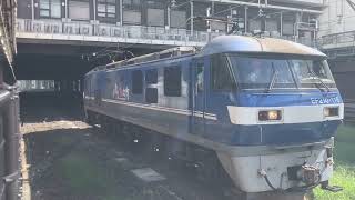 EF210-118 OM出場の為の牽引機送り込み