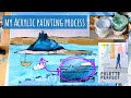 An Acrylic Painting Process, Plus Art Book Review &amp; Flip-Through 'Palette Perfect' By Laura Wager