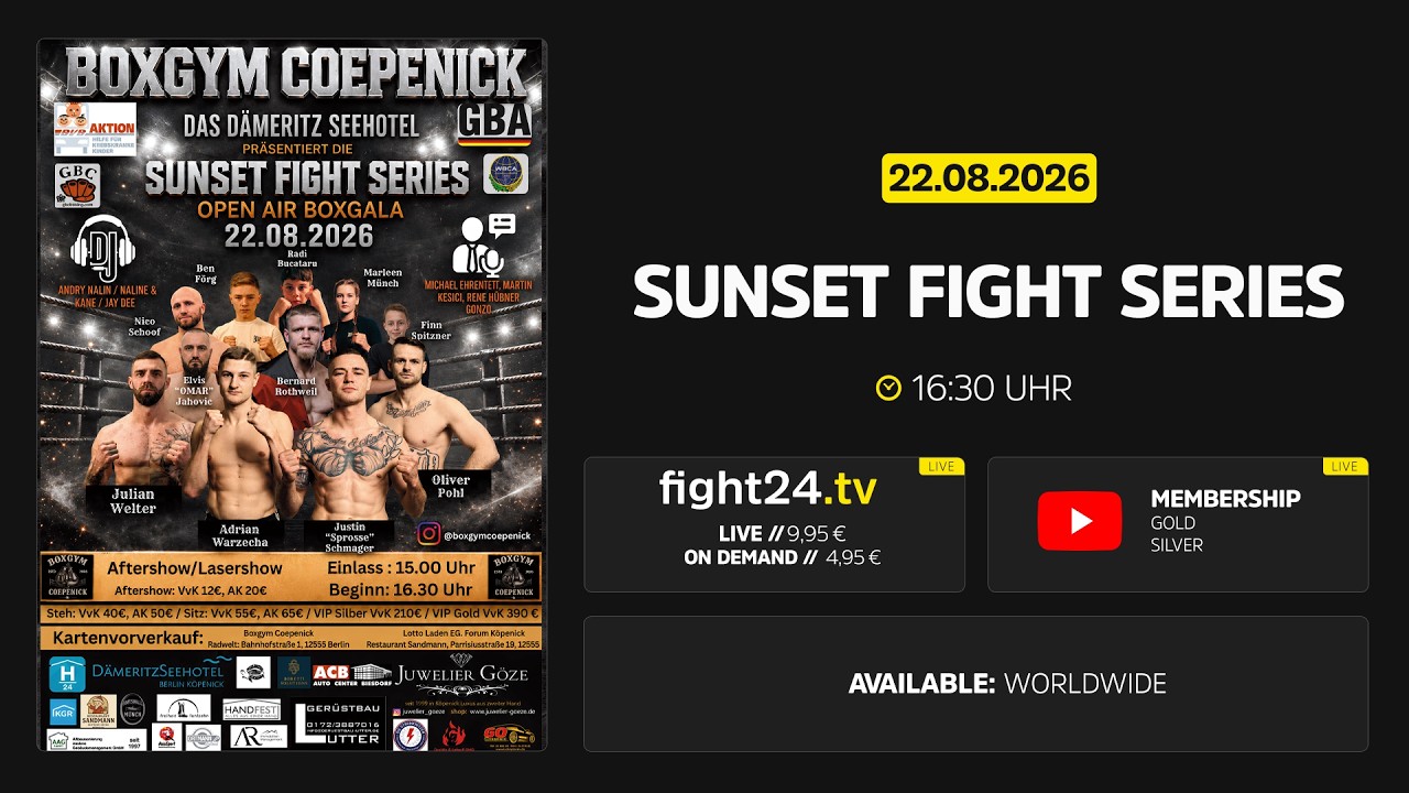 Sunset Fight Series: Free Undercard