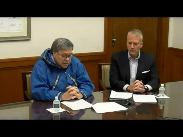 Watch A.G. William P. Barr Gives Remarks Through Video Conference to the Alaska Federation of Natives on YouTube.