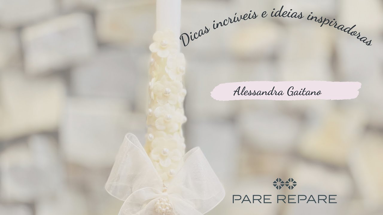 Uma vela de batismo incrível para marcar esse momento tão especial!