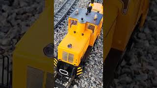 Spring garden railroad cleaning with the LGB 20670 track cleaning locomotive. #largescaletrains