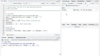 IRT Tutorial in R: Running and Interpreting the One-Parameter Logistic Model (1PL)｜如何用R运行IRT 1PL模型？