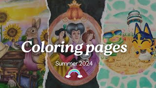 My Summer Coloring Pages June July August 2024