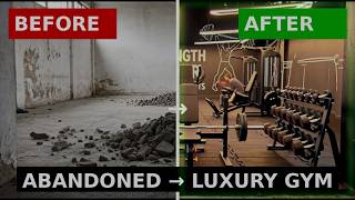 From Abandoned Hall to Luxury Gym | Construction Timelapse