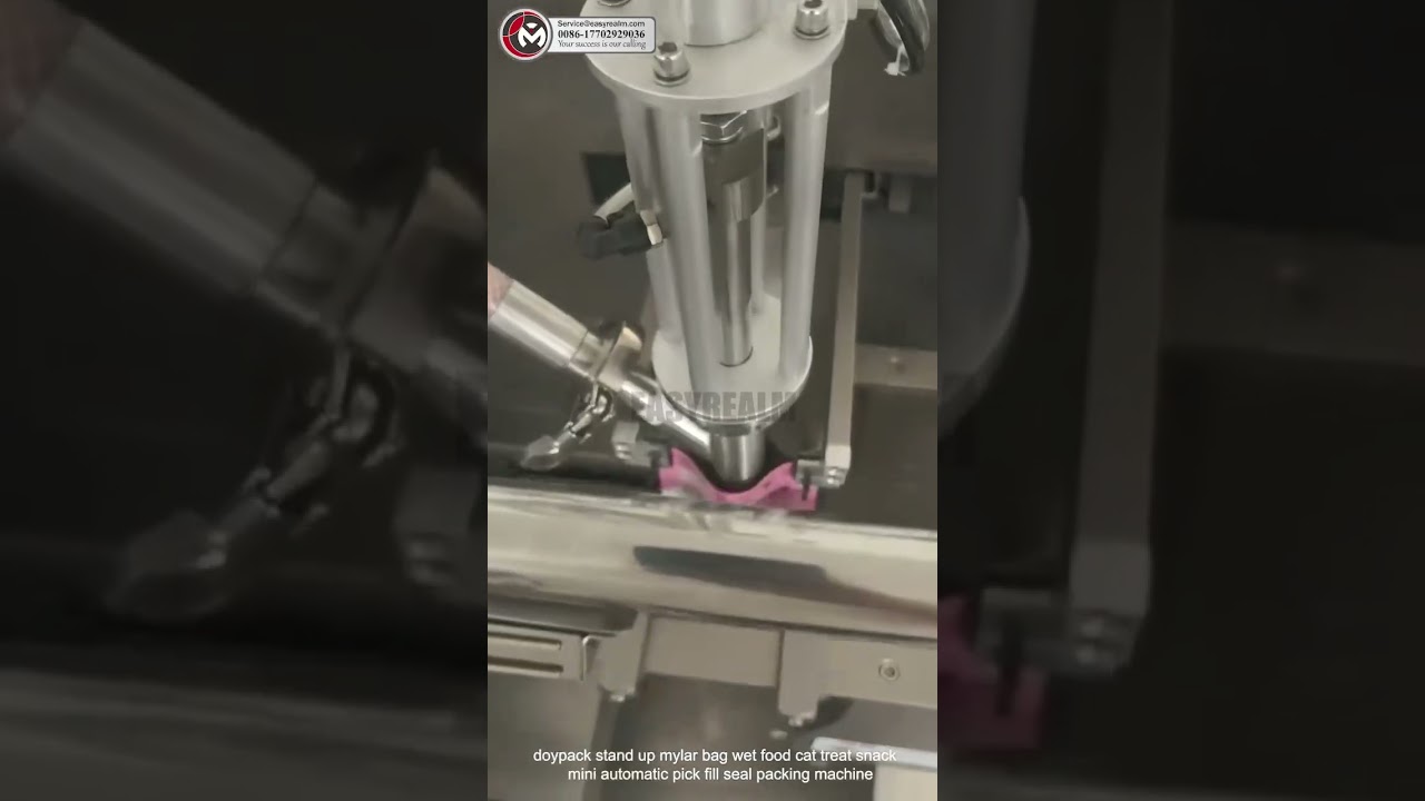 cat treat packing machine | wet cat snack packaging machine  