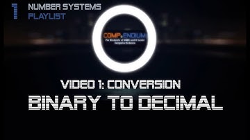 Video 1: Binary to Decimal conversion practice example 1