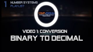 Video 1: Binary to Decimal conversion practice example 1