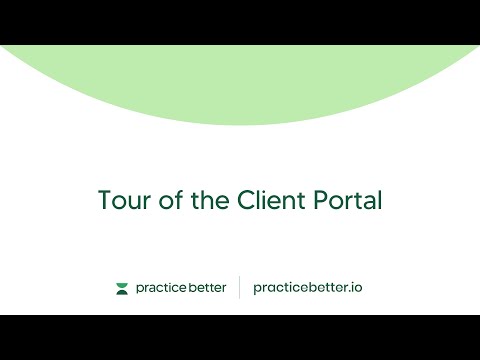 Tour of the Client Portal