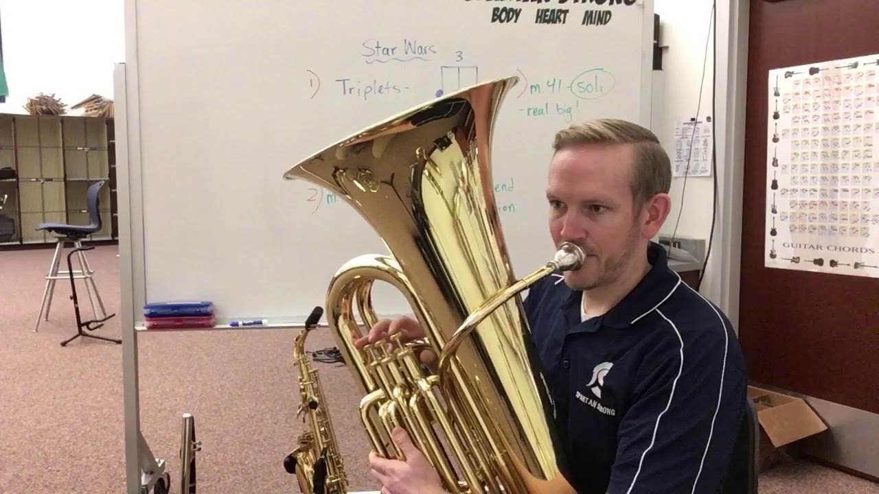 Tuba/Bari Sax “Star Wars the Force Awakens” practice video YouTube