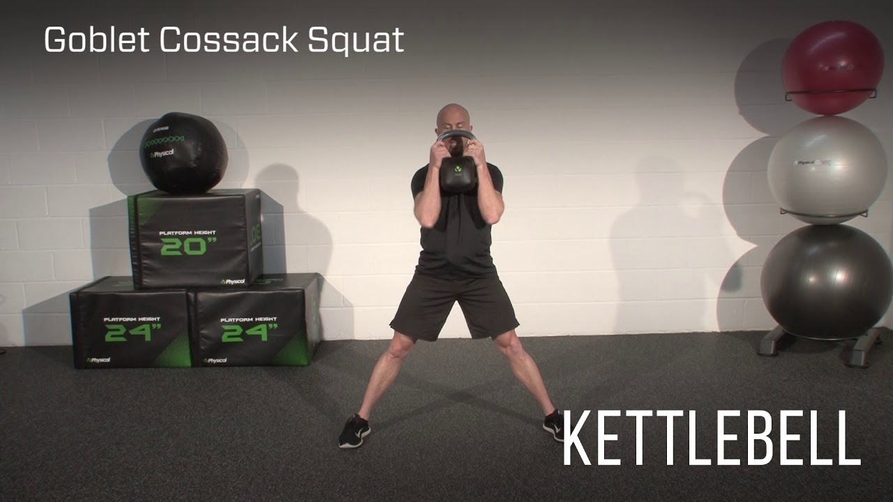 KETTLEBELL GOBLET COSSACK SQUAT - YouTube