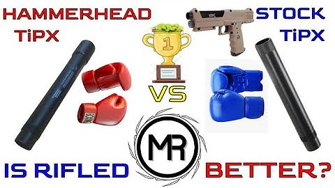 VERSUS!! TiPX 6” Hammerhead Rifled Barrel vs 6” Stock Non-Rifled Barrel!