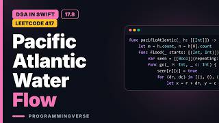 Pacific Atlantic Water Flow (LeetCode 417) | DSA in Swift (17.8)