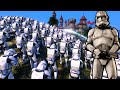 50,000 Clones Order 66 Siege JEDI CASTLE!? - UEBS: Star Wars Mod Battle Simulator