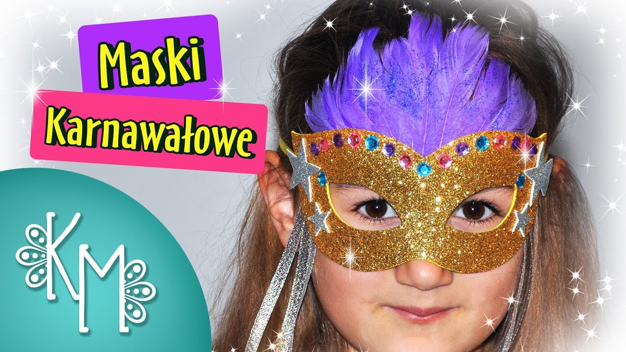 Maski Karnawalowe Jak Zrobic Maske Wenecka Kreatywna Mama Youtube