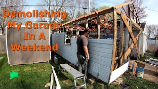 Demolishing My Garage Using Only Hand Tools