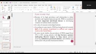 Biochemical analysis in Nutritional Assessment- Protein Assessment- Dr. Ihab Naser