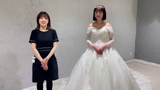 ウェディング VICTRIA FRANCEZKA ◇ミア（HLD-00800-01）スタッフが着用してみた