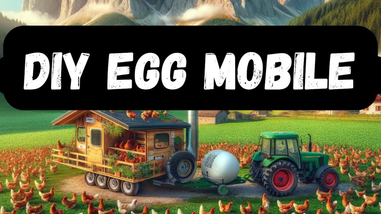 EGG MOBILE For 200 CHICKENS! On WHEELS to tow through your pasture ...