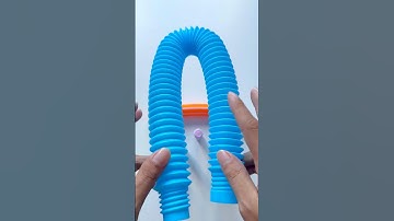 Satisfying Orange ASMR POP-TUBE DIY Sound #diy #satisfyingvideos #relaxing #oddasmr #poptubesounds