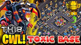 TOXIC BASE TH18 CWL + LEGEND BASES WITH COPY LINKS AND PROOF X2 REPLAY ||TOP-7 TH18 BEST ANTI 3 BASE screenshot 4