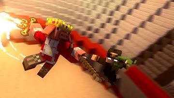 Technoblade vs Dante (Hypixel Skyblock) - Technoblade Animation (Work In Progress)