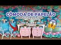 CÔMODA PROVENÇAL DE PAPELÃO PARA FESTAS/Priscila Peçanha