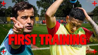 BEST OF first training session of 2026/27 at Bayer 04 – Highlights & Interview with Aleix Garcia