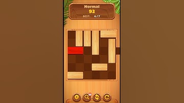 Unblock Sliding Block Puzzle Game Normal Level 92 #shorts