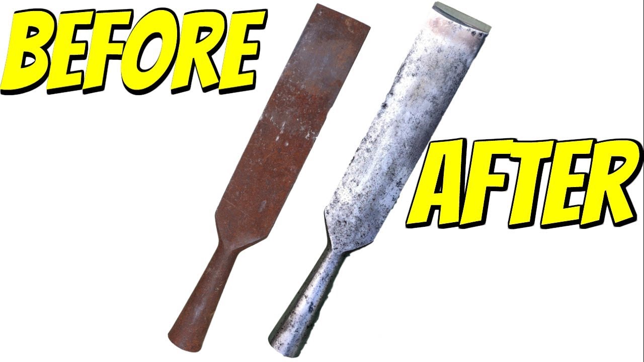 Antique Rusty Chisel Restoration - YouTube