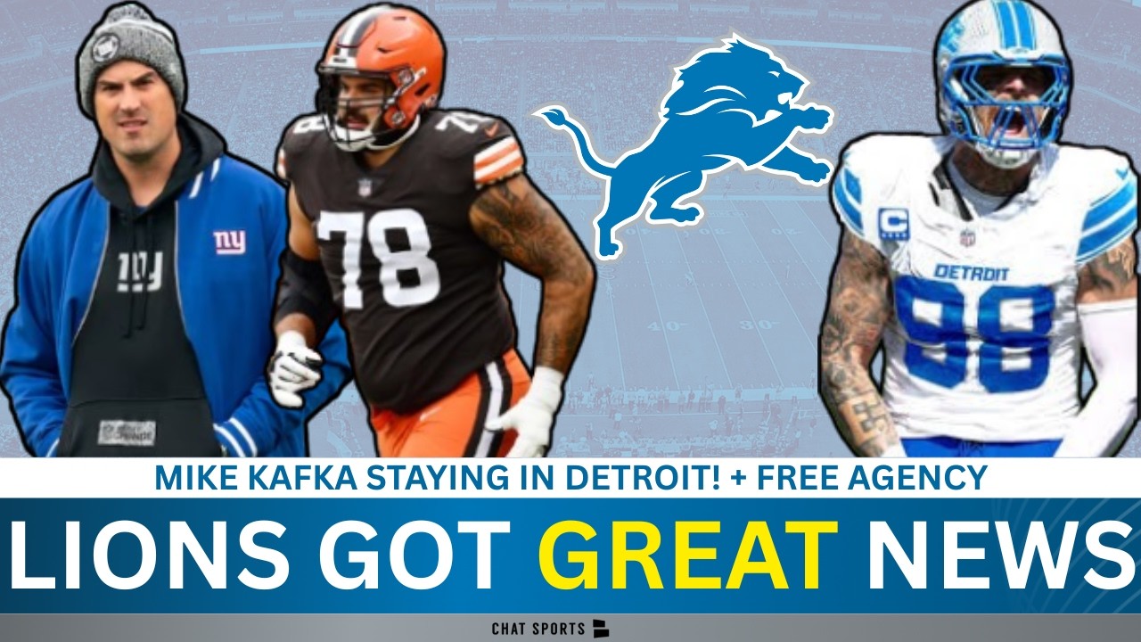 Lions Get GREAT News On Mike Kafka + Free Agent Targets