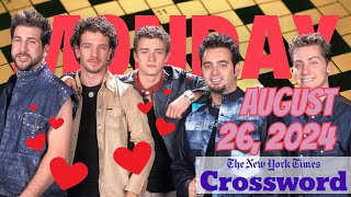 Monday: ❤️ Dreamboat ❤️ - NYT crossword 8/26/2024