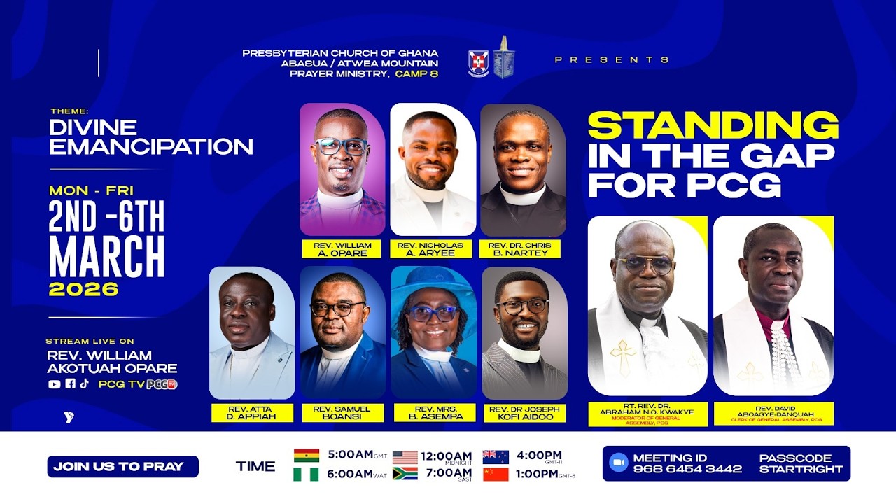 PCG || ABASUA / ATWEA MOUNTAIN  PRAYER MINISTRY  || DAY 1 || STANDING IN THE GAP FOR PCG