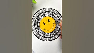 Mandala art for beginners 🎨 #shorts #mandala #art #drawing #smile